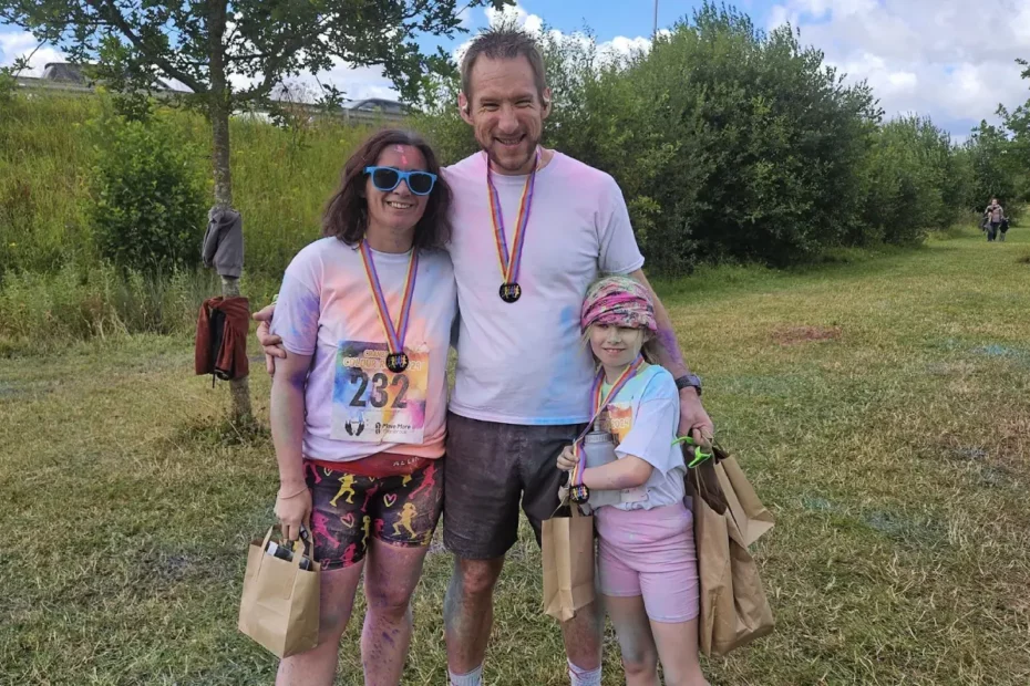 Sidmouth Running Club Members at Cranbrook’s first colour run